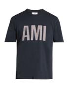 Ami Logo-appliqu Cotton-jersey T-shirt