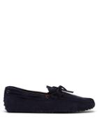 Matchesfashion.com Tod's - Gommino Suede Driving Shoes - Mens - Navy