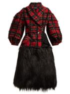 Matchesfashion.com Simone Rocha - Checked Tweed Coat - Womens - Black Multi
