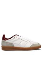 Matchesfashion.com Ami - Basket Leather And Suede Low Top Trainers - Mens - Red White