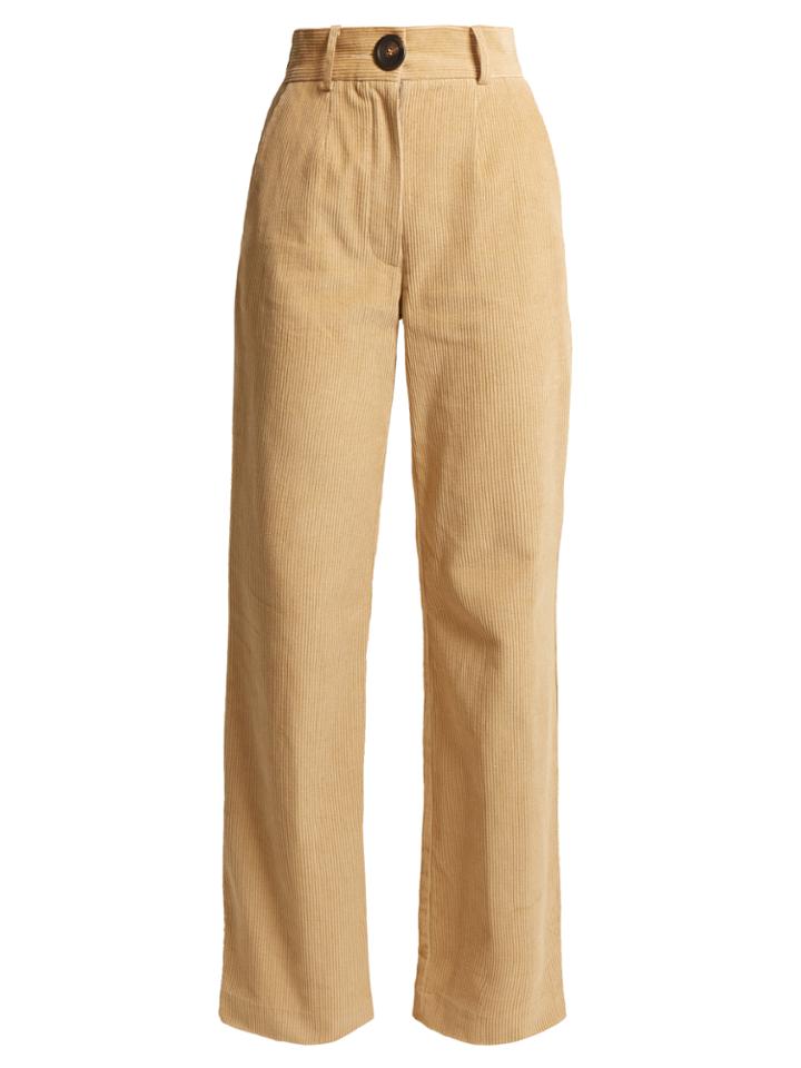 A.w.a.k.e. High-rise Flared Corduroy Trousers