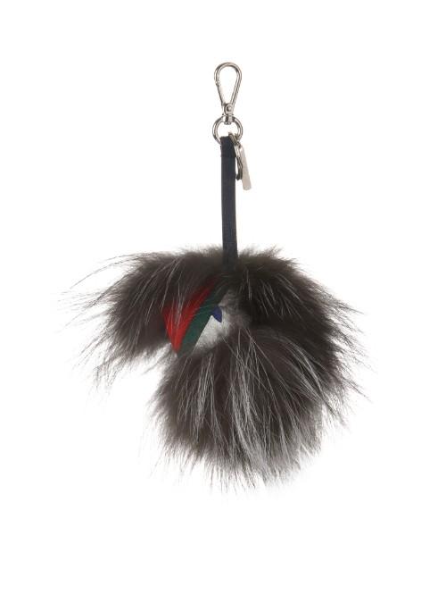 Fendi Watchout Fox-fur And Leather Bag Charm