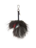 Fendi Watchout Fox-fur And Leather Bag Charm
