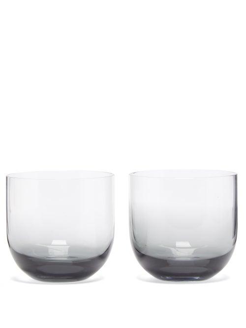 Tom Dixon - Set Of Two Tank Whiskey Glasses - Mens - Black