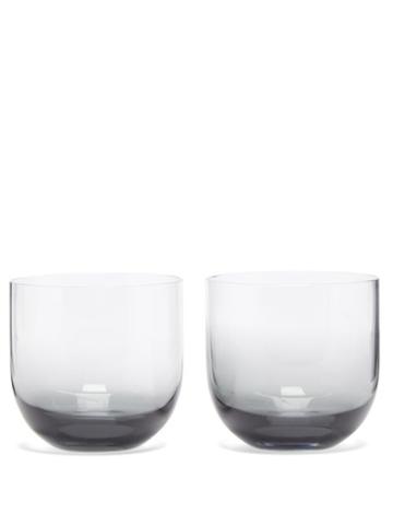 Tom Dixon - Set Of Two Tank Whiskey Glasses - Mens - Black