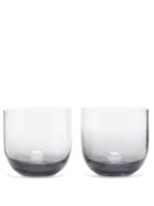 Tom Dixon - Set Of Two Tank Whiskey Glasses - Mens - Black