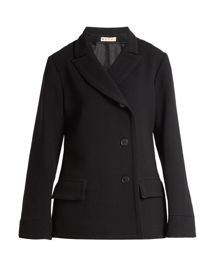 Marni Notch-lapel Double-crepe Jacket