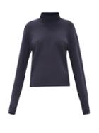 Matchesfashion.com Aztech Mountain - Kristi's Roll-neck Sweater - Womens - Navy