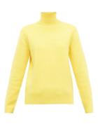 Matchesfashion.com Aztech Mountain - Matterhorn Roll Neck Wool Sweater - Womens - Yellow