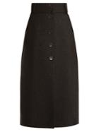 Bella Freud Fonda Wool-blend Midi Skirt