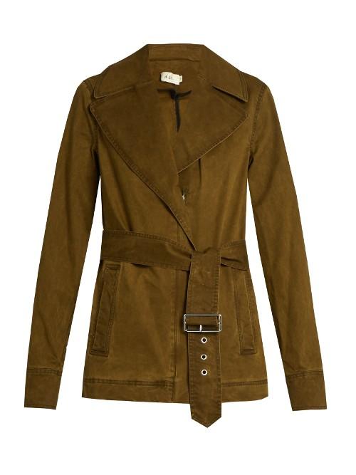 A.l.c. Wills Belted Cotton-blend Gabardine Jacket