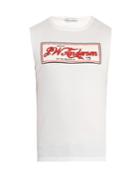 Jw Anderson Logo-print Ribbed Cotton-jersey Tank Top