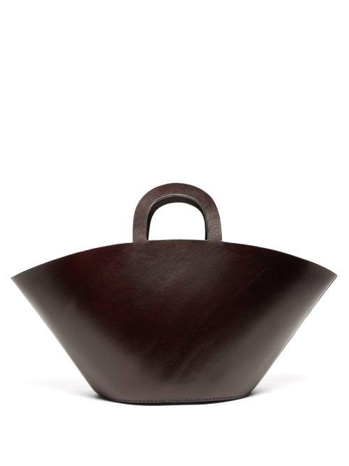 Matchesfashion.com Lauren Manoogian - Barcelona Leather Tote Bag - Womens - Dark Brown