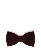 Matchesfashion.com Comme Les Loups - Seignur Velvet Bow Tie - Mens - Burgundy