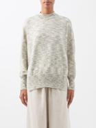 Lauren Manoogian - Mlange Wool-blend Sweater - Womens - Light Khaki