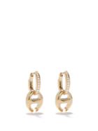 Hoorsenbuhs - Klaasp Diamond & 18kt Gold Hoop Earrings - Womens - Yellow Gold