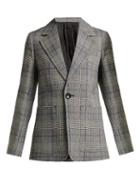 Matchesfashion.com Joseph - Annab Prince Of Wales Checked Wool Blazer - Womens - Grey Multi