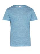 Matchesfashion.com Orlebar Brown - Ob T Striped Linen Jersey T Shirt - Mens - Blue