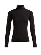 Matchesfashion.com The Row - Dronia Roll Neck Jersey Sweater - Womens - Black