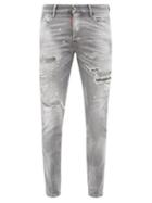 Dsquared2 - Skater Distressed Skinny-leg Jeans - Mens - Grey