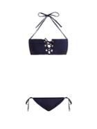 Melissa Odabash Jordan Lace-up Bandeau Bikini