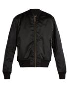 Matchesfashion.com Balenciaga - Logo Embroidered Nylon Bomber Jacket - Mens - Black
