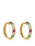 Matchesfashion.com Shay - Emerald, Ruby, Sapphire & 18kt Gold Earrings - Womens - Multi