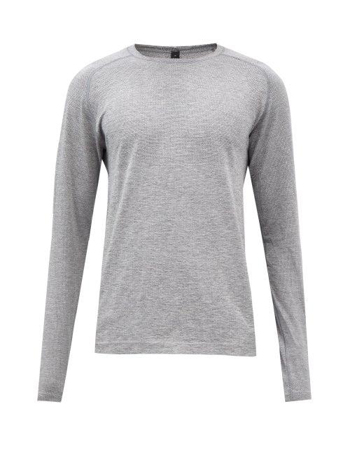 Lululemon - Metal Vent 2.0 Silverescent-mesh Long-sleeved Top - Mens - Grey White