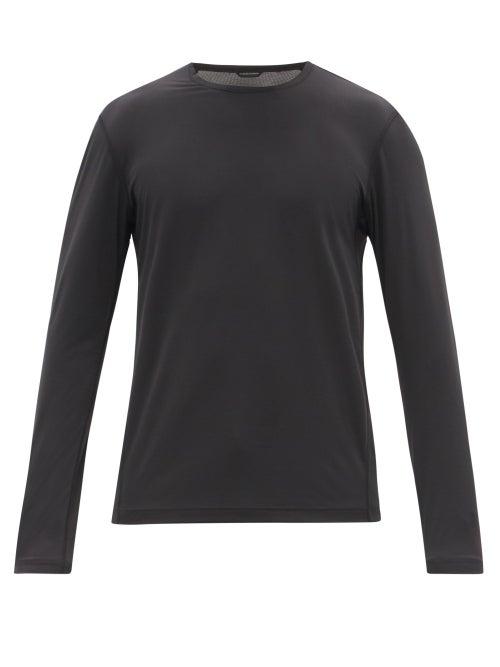 Mens Activewear Reigning Champ - Training Deltapeak 90-jersey Long-sleeved T-shirt - Mens - Black