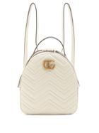 Matchesfashion.com Gucci - Gg Marmont Quilted Leather Backpack - Womens - White