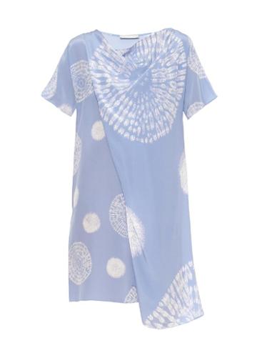 Richard Nicoll Draped Tie-dye Silk Dress