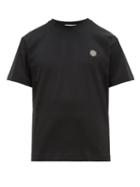 Matchesfashion.com Stone Island - Logo Patch Cotton Jersey T Shirt - Mens - Black
