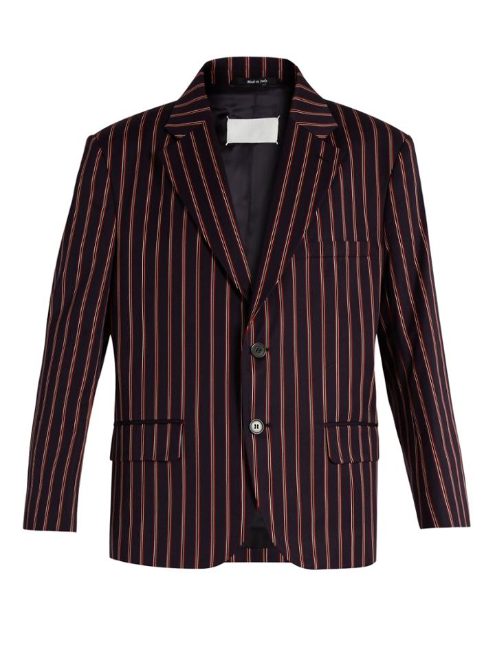 Maison Margiela Single-breasted Cropped Cotton Jacket