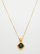 Alighieri - The Eye Of The Storm 24kt Gold-plated Necklace - Womens - Gold Multi