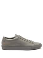 Matchesfashion.com Common Projects - Article Low Top Leather Trainers - Mens - Light Grey
