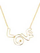 Matchesfashion.com Marni - Love Beaded Necklace - Womens - Gold
