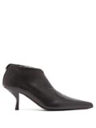 Matchesfashion.com The Row - Bourgeoise Leather Ankle Boots - Womens - Black