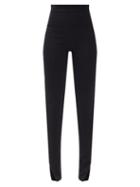 Matchesfashion.com Khaite - Roonie High-rise Jersey Leggings - Womens - Black