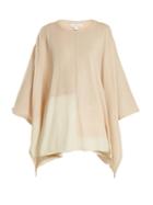 Velvet By Graham & Spencer Cristen Bi-colour Cashmere Poncho
