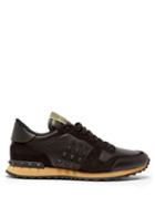 Matchesfashion.com Valentino - Rockrunner Suede And Leather Trainers - Mens - Black Multi