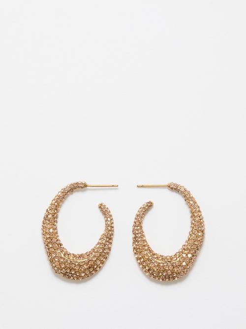 By Alona - Paris Quartz & 18kt Gold-plated Earrings - Womens - Gold Multi