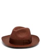 Matchesfashion.com Borsalino - Quito Panama Straw Hat - Mens - Brown