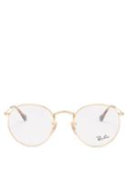 Ray-ban - Round Metal Glasses - Womens - Gold