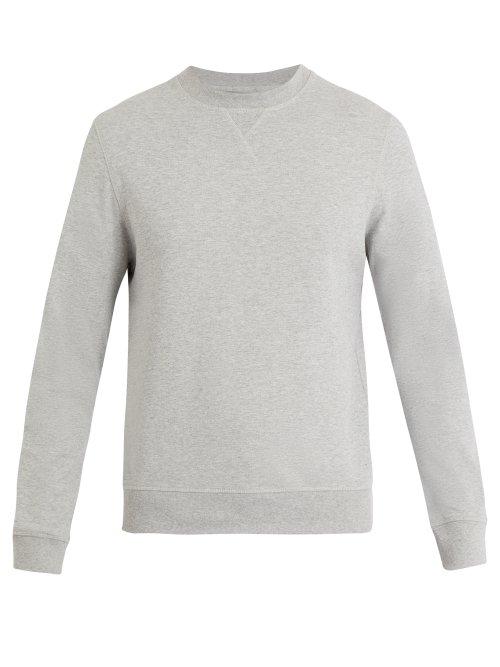 Matchesfashion.com Frescobol Carioca - Active Crew Neck Cotton Blend Sweatshirt - Mens - Grey