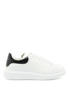 Matchesfashion.com Alexander Mcqueen - Exaggerated-sole Leather Trainers - Mens - White