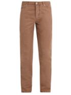 Brunello Cucinelli Slim-leg Linen-blend Trousers
