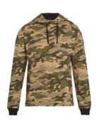 Balmain Hooded Camouflage-print Cotton Sweatshirt