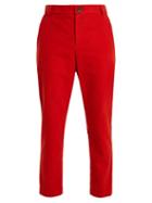 Matchesfashion.com Vivienne Westwood Anglomania - Straight Leg Brushed Cotton Trousers - Womens - Orange