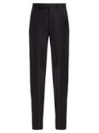 Matchesfashion.com Raf Simons - Slim Fit Wool Trousers - Womens - Dark Navy