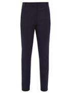 Matchesfashion.com Joseph - Zoom Stretch Twill Slim Leg Trousers - Womens - Navy